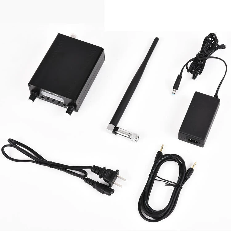 CZERF CZE-05B 0.5w Mini Audio Amplifier | FM Transmitter 76-108MHz | PLL Stereo LCD Black