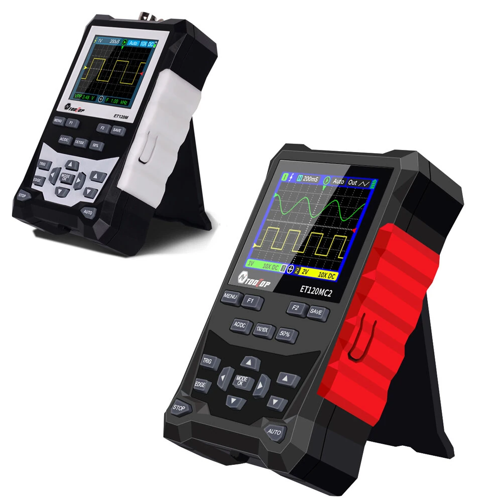 AV Tooltop ET120M Digital Oscilloscope - 120MHz 500MSa/s Dual Channel | Portable TFT LCD Display