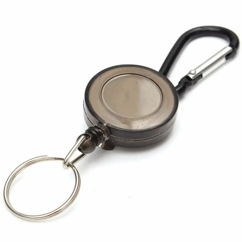 Badge Reel Telescopic Key Holder | Retractable Carabiner Keychain - EDC Gadget