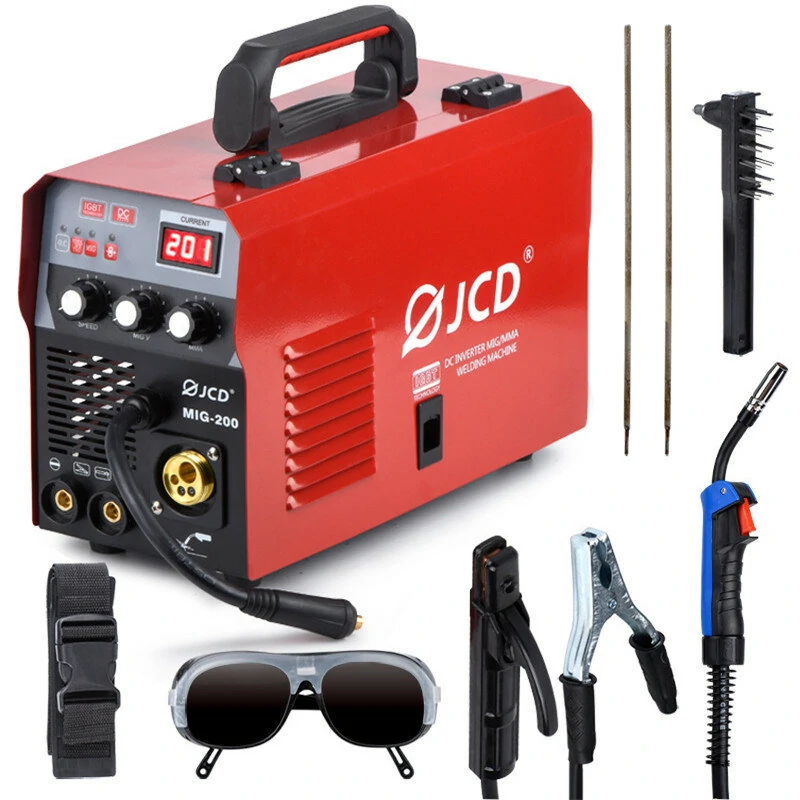 JCD MIG-200 DC Inverter Welder | 200V IGBT MMA Argon Arc Welding Machine