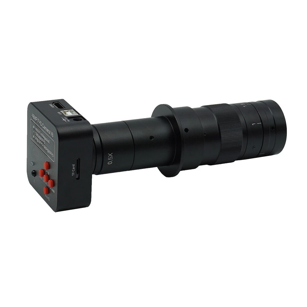 48MP USB Microscope Camera | 10X-180X Zoom Lens for Phone & SMD Repair