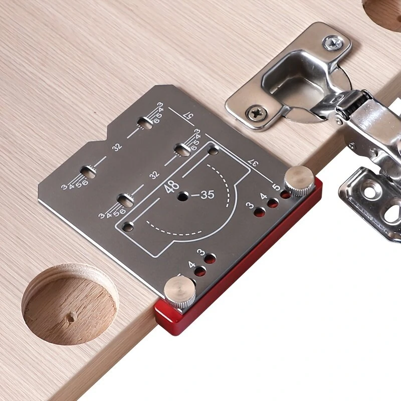 35mm Aluminum Alloy Hinge Jig | Drill Guide for Cabinet Door Installation
