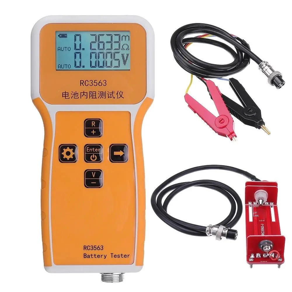 RC3563 Battery Internal Resistance Tester | Lithium Ni-Cr Lead Acid | Test Clips & Compartment