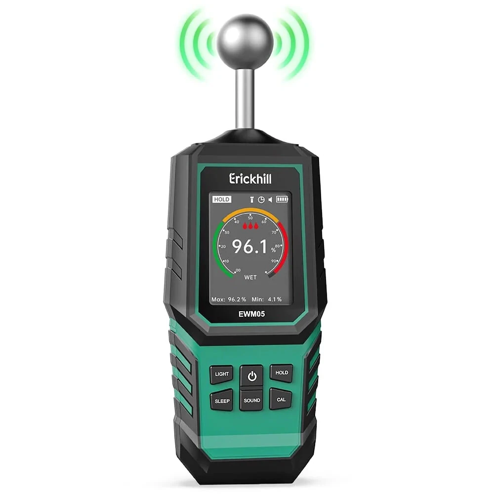 ERICKHILL EWM05 Wood Moisture Meter | Accurate Digital Reader for Woodworking