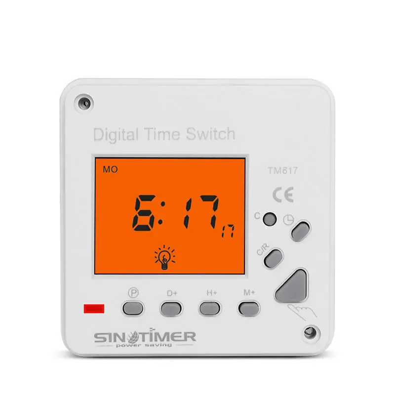 TM617-2 Large LCD Back-light Timer | 7 Day Weekly Digital Programmable Switch