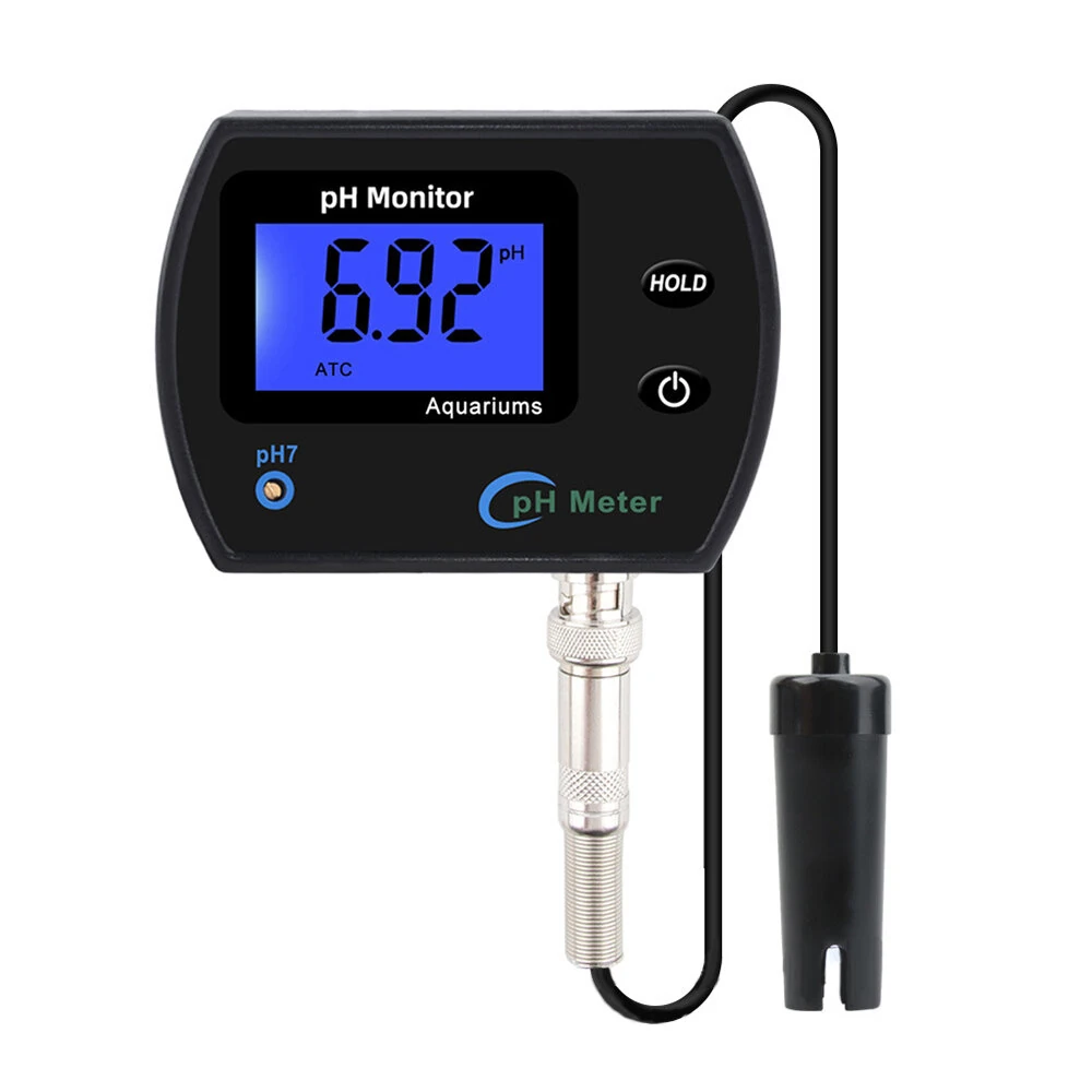 PH Meter - LCD Display Water Quality Monitor | Multi-Parameter Tester for Aquarium & Laboratory