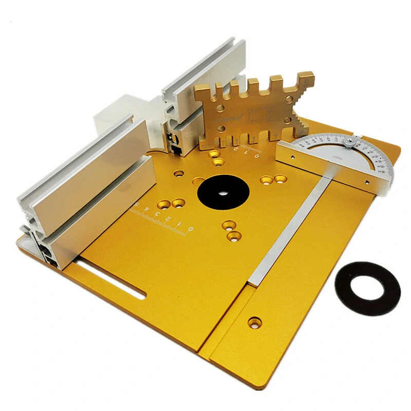 Ally Aluminium Router Table Insert Plate | Miter Gauge & Multifunctional Trimmer