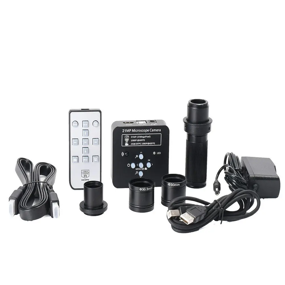 HAYEAR 21MP Digital Microscope - Industrial USB2.0 HDMI Camera with Lens