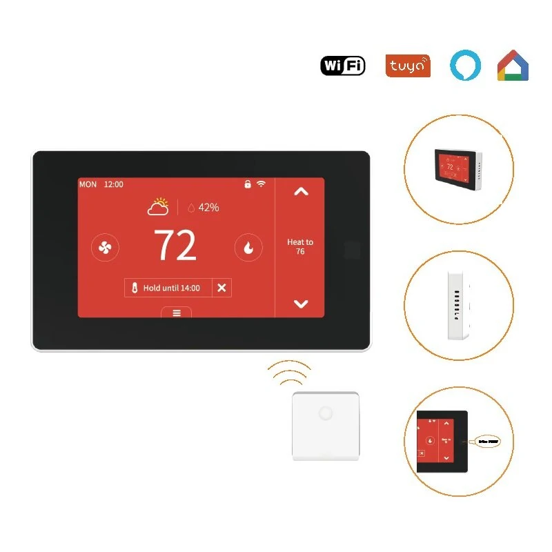 OWON PCT513-TY Touchscreen Thermostat - WiFi Voice Control & Humidity Sensor