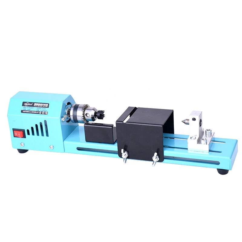 Mini Wood Lathe Machine 150W | 110-240V Adjustable Speed | Grinding Polishing DIY Tool