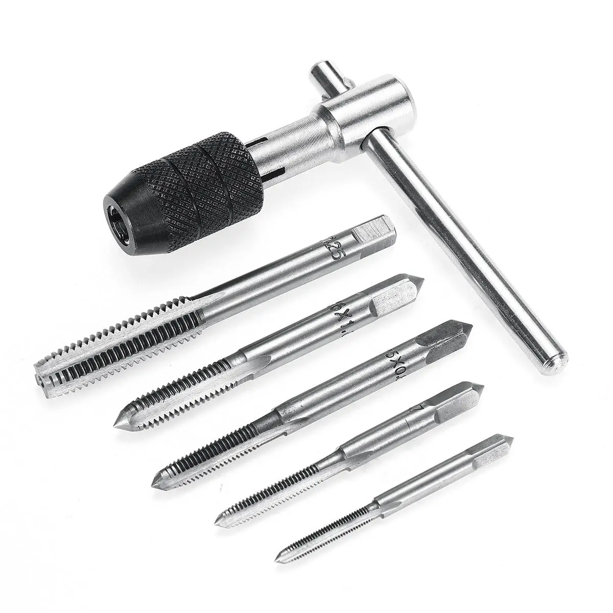 M3-M8 Tap Drill Set | T-Handle Ratchet Tap Wrench | Machinist Tool Kit