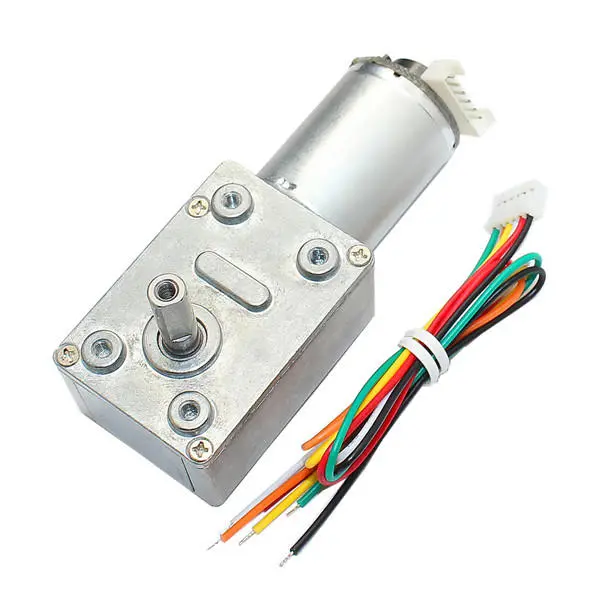 CHIHAI GM4632-370 12V 30RPM High Torque Worm Gear Motor | Turbo Encoder
