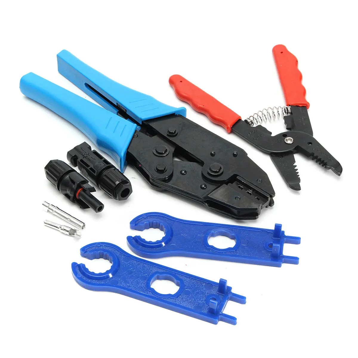 Solar PV Tools Kit for MC3/MC4 Connectors - Crimping Stripping Cutting Tool