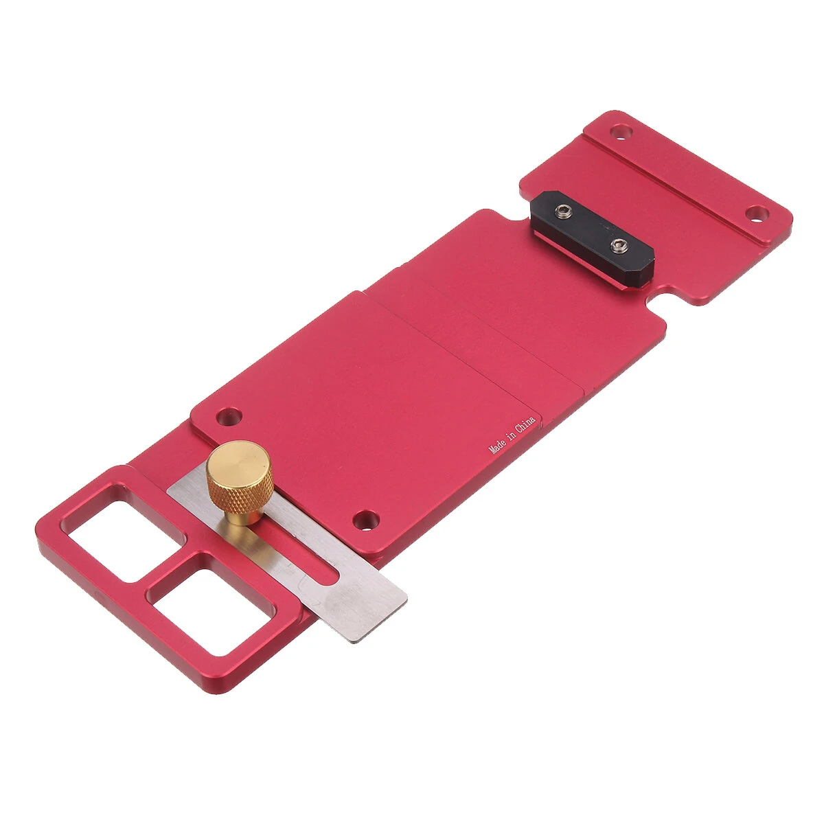 Aluminum Track Saw Square - 90 Degree Angle Stop & Positioning Clamp for Circular Saw