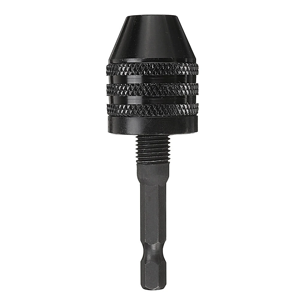 3 Jaw Keyless Drill Chuck Adapter | 0.5-8mm Capacity | 1/4 Hex Shank Nickel Plating