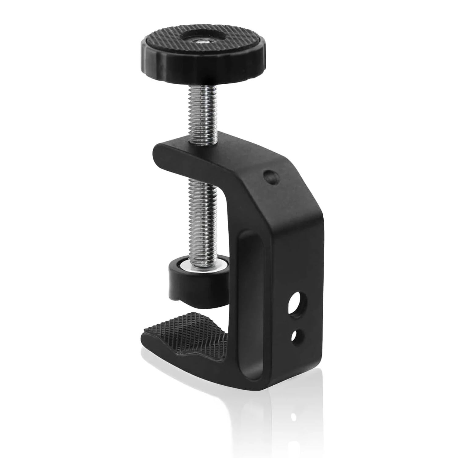 Universal C Clamp - Adjustable Aluminum Alloy Desk Mount | 1/4 & 3/8 Thread Holes for Monitor & Camera