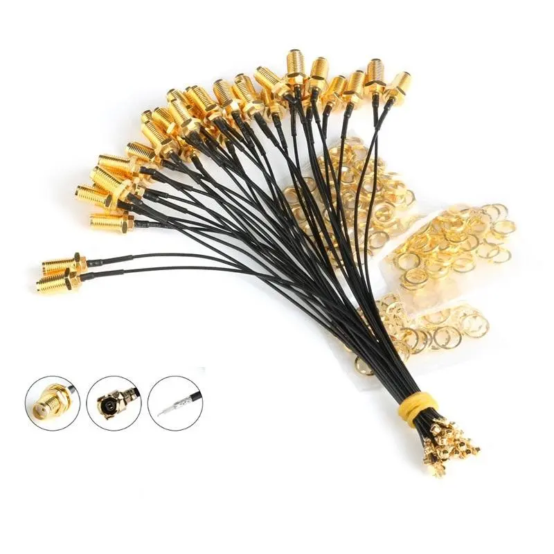 5pcs 20CM SMA Female to uFL IPX RF Cable | IPEX Connector Coaxial