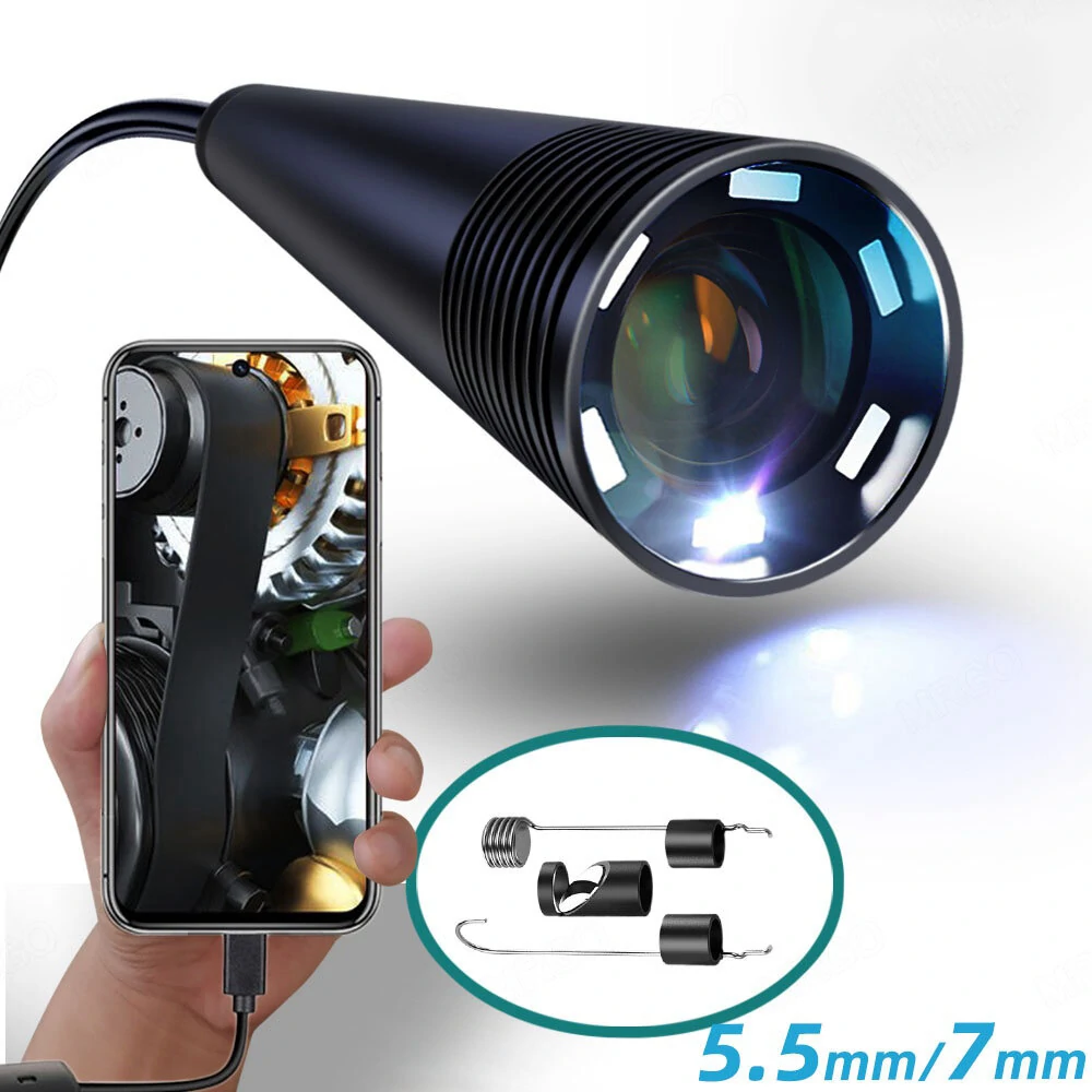 5mm & 7mm USB-C Borescope Camera | For Android Smartphone & Car Inspection
