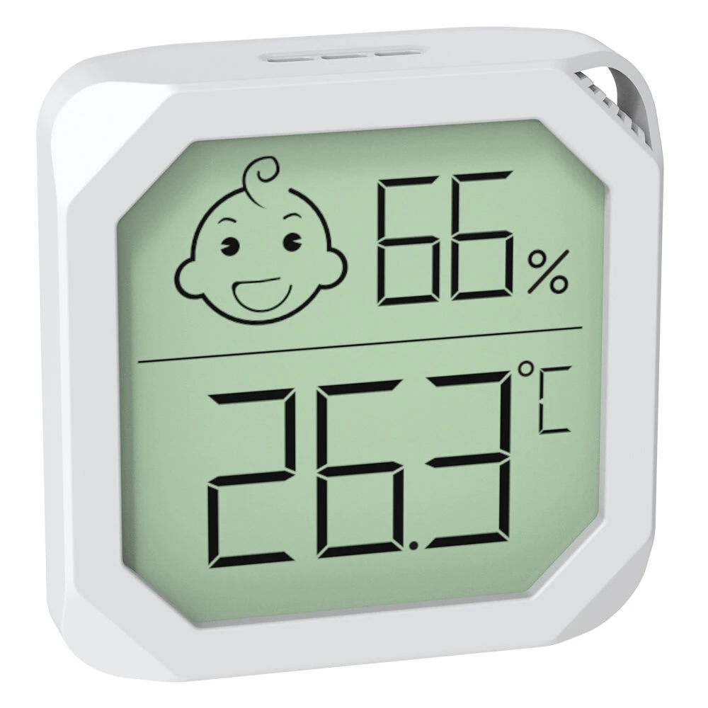 Mini Temperature & Humidity Meter -20°C to 60°C | 20-99% RH | Accurate Readings | Black/White