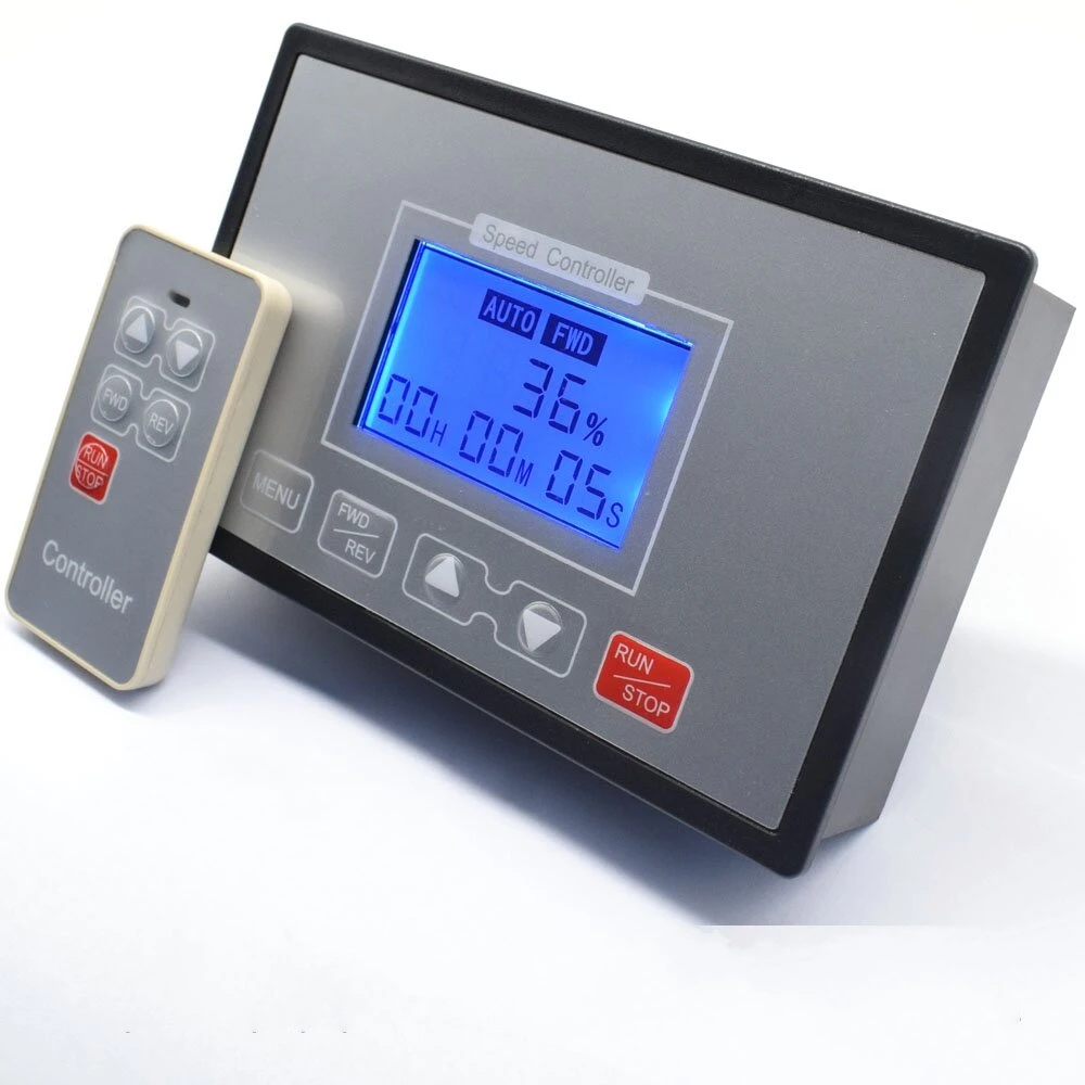 PWM DC Motor Speed Controller 12V-48V | Digital Display Adjustable 0-100% | Reversible Remote Control