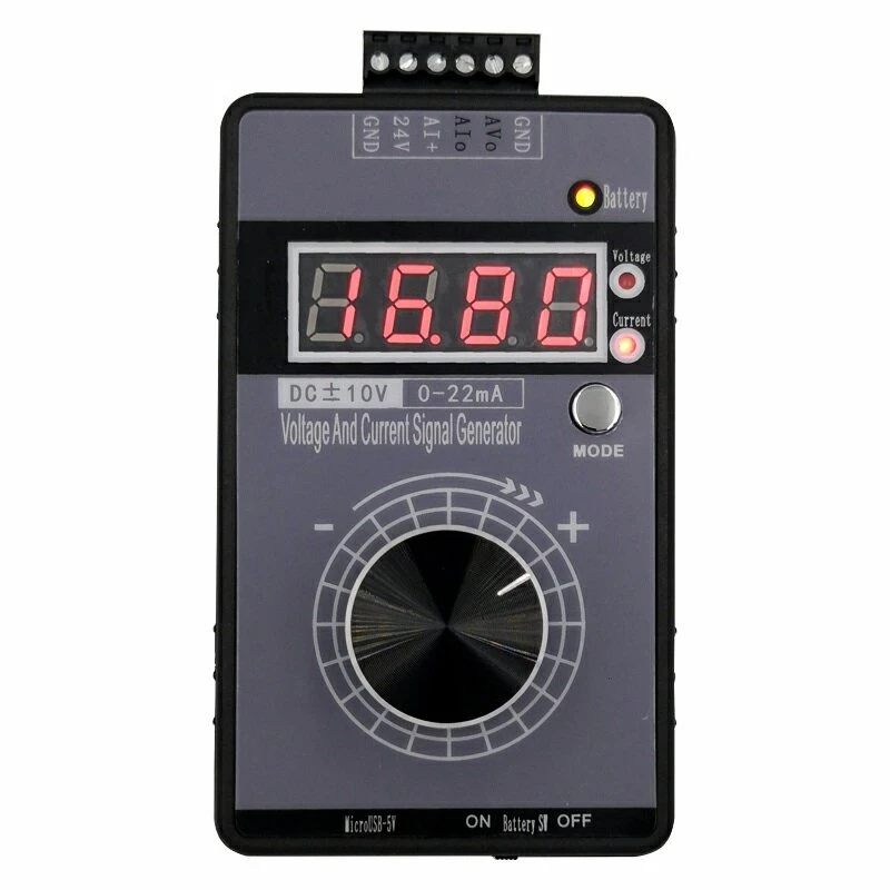 4-20mA 0-10V Signal Generator - Handheld Adjustable Voltage Current Simulator