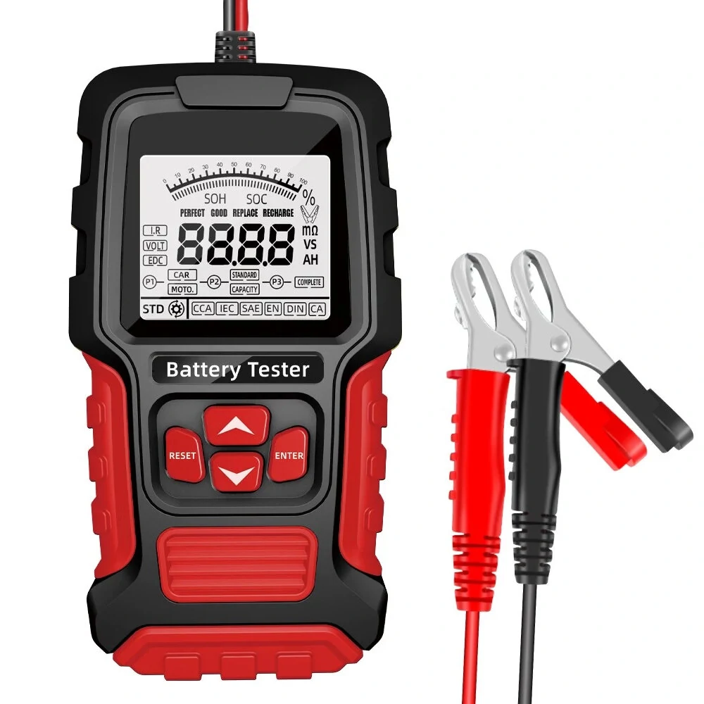 FOXSUR Intelligent Car Battery Tester 12V/24V | Digital Display Quick Accurate