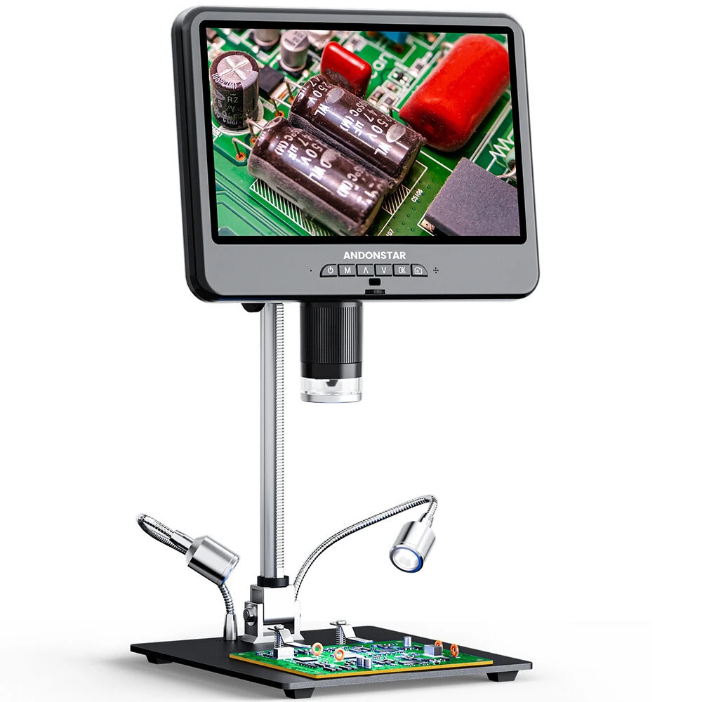 ANDONSTAR AD208SE 4K Digital Microscope | 10.1 Inch IPS Screen | 5x-1500X Magnification
