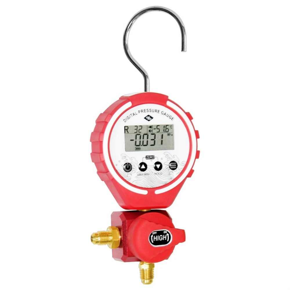 DBF-L-03H Digital Manifold HVAC Tester | Vacuum Pressure Gauge & Temperature Meter