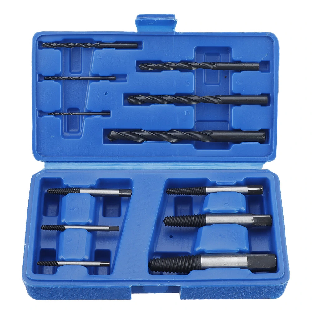 Drillpro 12Pcs Damaged Screw Extractor Kit | Bolt Stud Removal Set with Case