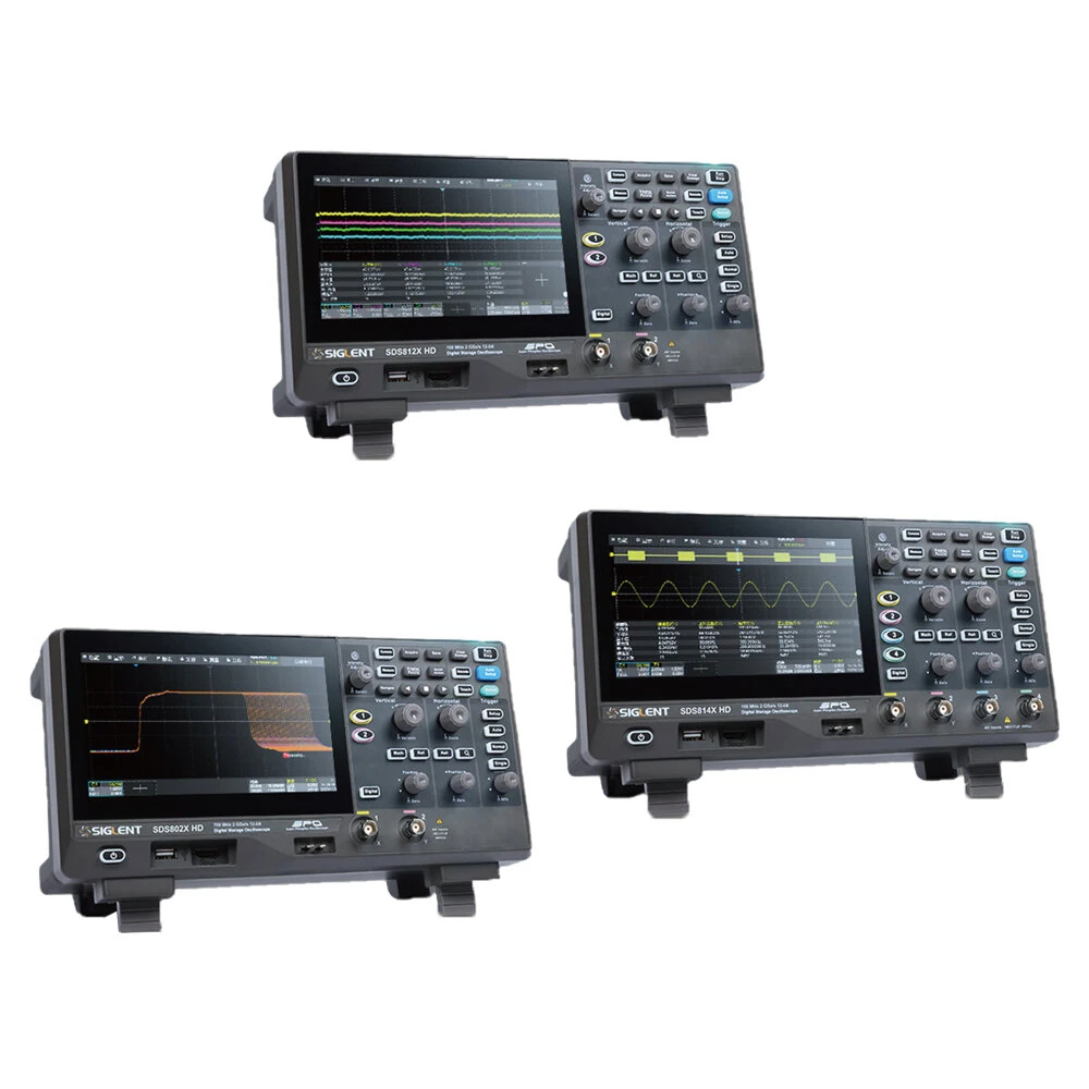 SIGLENT SDS800X HD Oscilloscope - 12-bit High Resolution, 100MHz Bandwidth, 2GSa/s