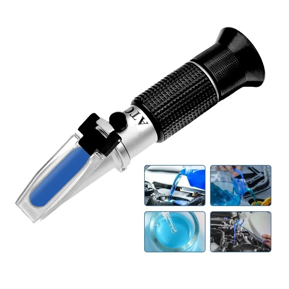 4 in 1 Automotive Refractometer - Antifreeze Battery Fluid & Coolant Tester