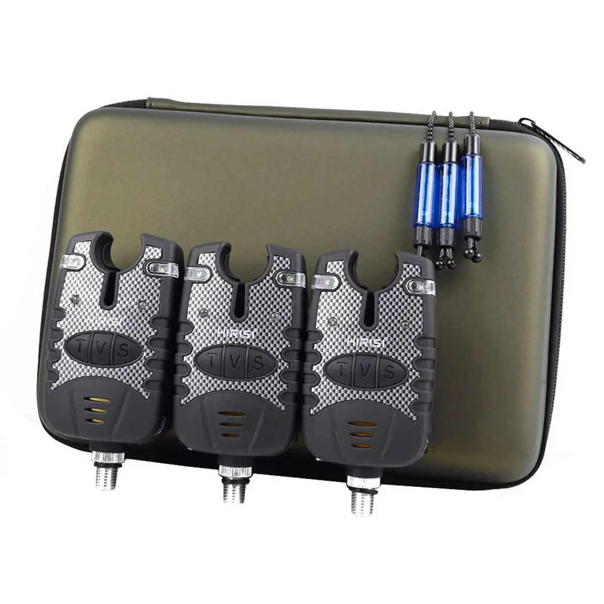 Carp Fishing Bite Alarm & Illuminated Swinger Set - Water Resistant Night Light