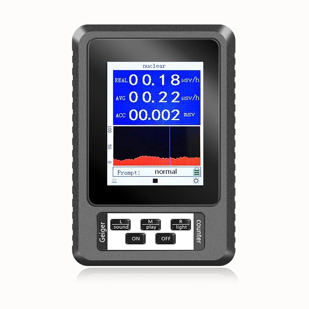 BR-9B XR-1 Nuclear Radiation Detector | Geiger Counter with Color Display for Beta Gamma X-ray