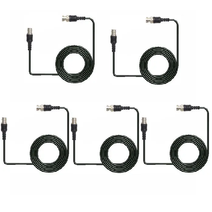 5Pcs Y112 BNC to BNC Cable - 1M Male to Female Oscilloscope Test Probe