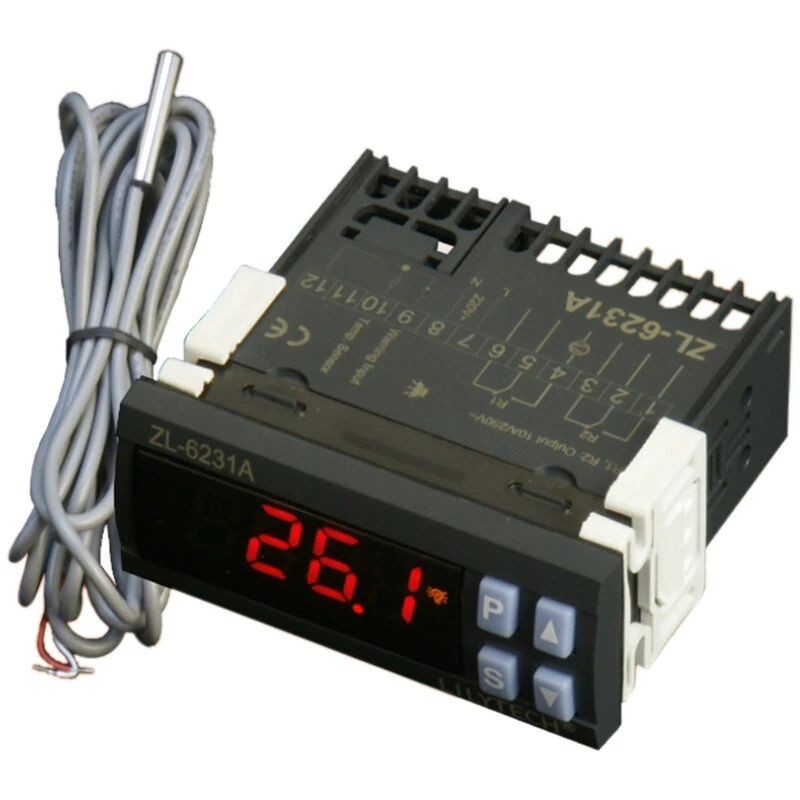 LILYTECH ZL-6231A Incubator Controller - 220V Thermostat with Timer & Intelligent Temperature Control