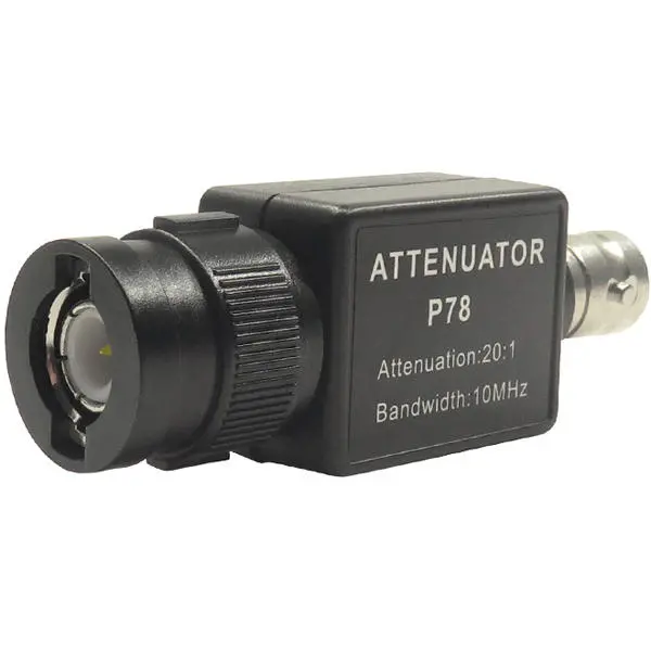 HT201 Upgrade Version P78 20:1 Signal Attenuator | 10MHz Bandwidth BNC Adapter