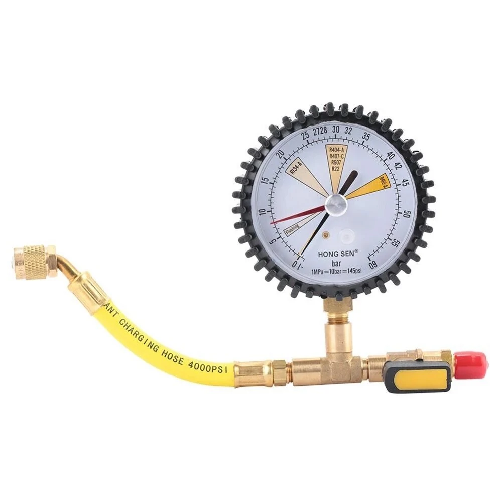 YELLOW JACKET 60bar AC Refrigeration Nitrogen Test Gauge - for R134A R22 R410A