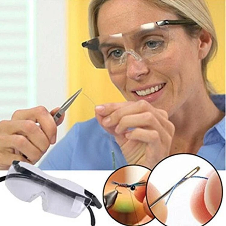HD Head-Mounted Magnifier - 5X Magnifying Glass for Reading & Crafts | Portable Elderly Aid