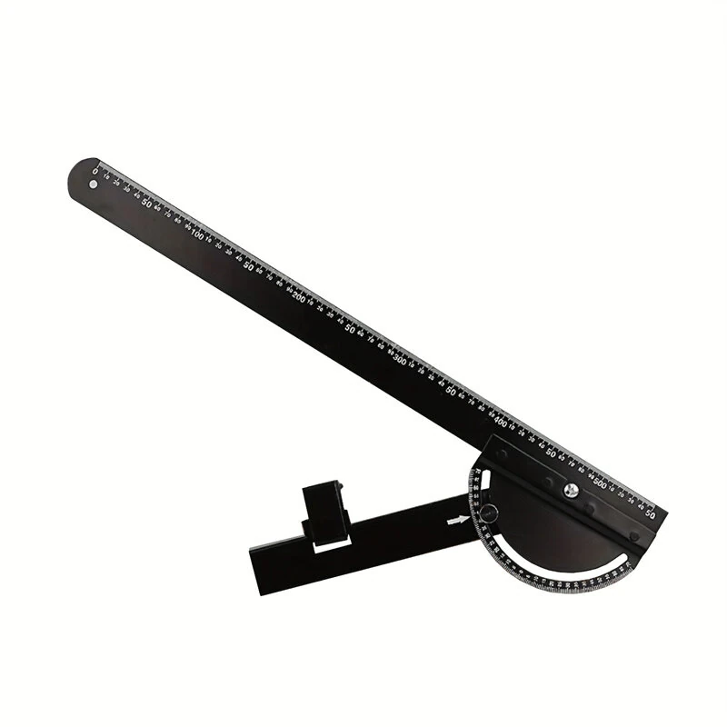 Angle Finder Circular Saw Guide Ruler - 22.83 Inch Metal Tool with Rail