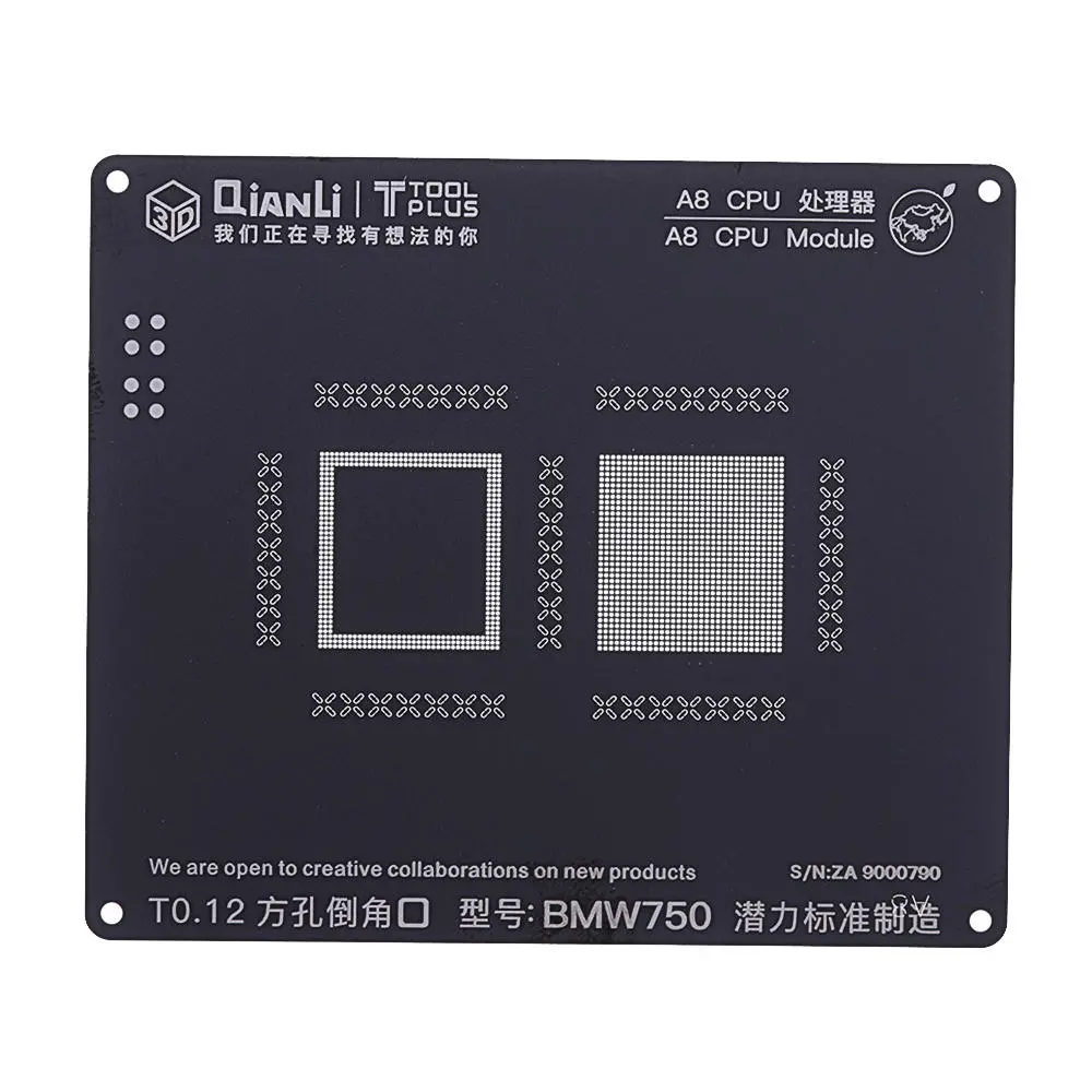 S500 3D BGA Reballing Stencil Kit | For iPhone 5-8 Plus & CPU Modules | Repair Tool