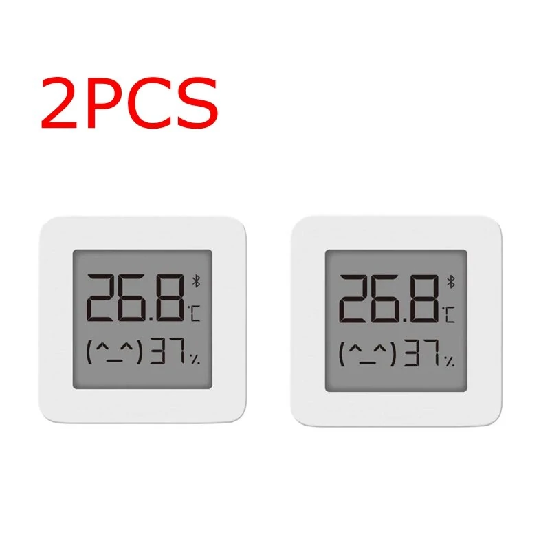 Xiaomi Mijia Smart Digital Thermometer - 2 Pack with LCD Screen & Bluetooth