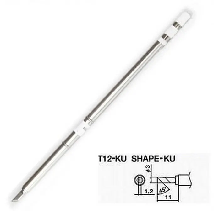 T12-KU Soldering Tip for FX-951 | Lead-Free Solder Iron Tip | FX-952/FX-950 Compatible