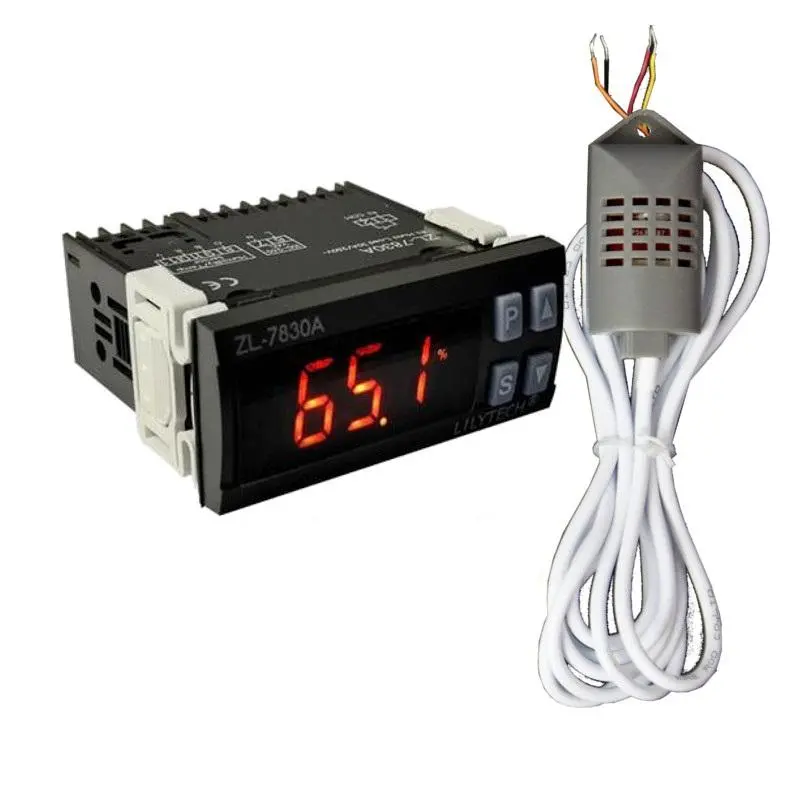 ZL-7830A Digital Humidity Meter & Hygrostat - 30A Relay, 100-240VAC