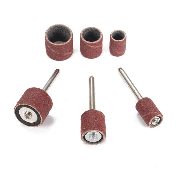 100pcs Sanding Bands & 2 Mandrels for Electric Grinding Polishing | Abrasive Tools