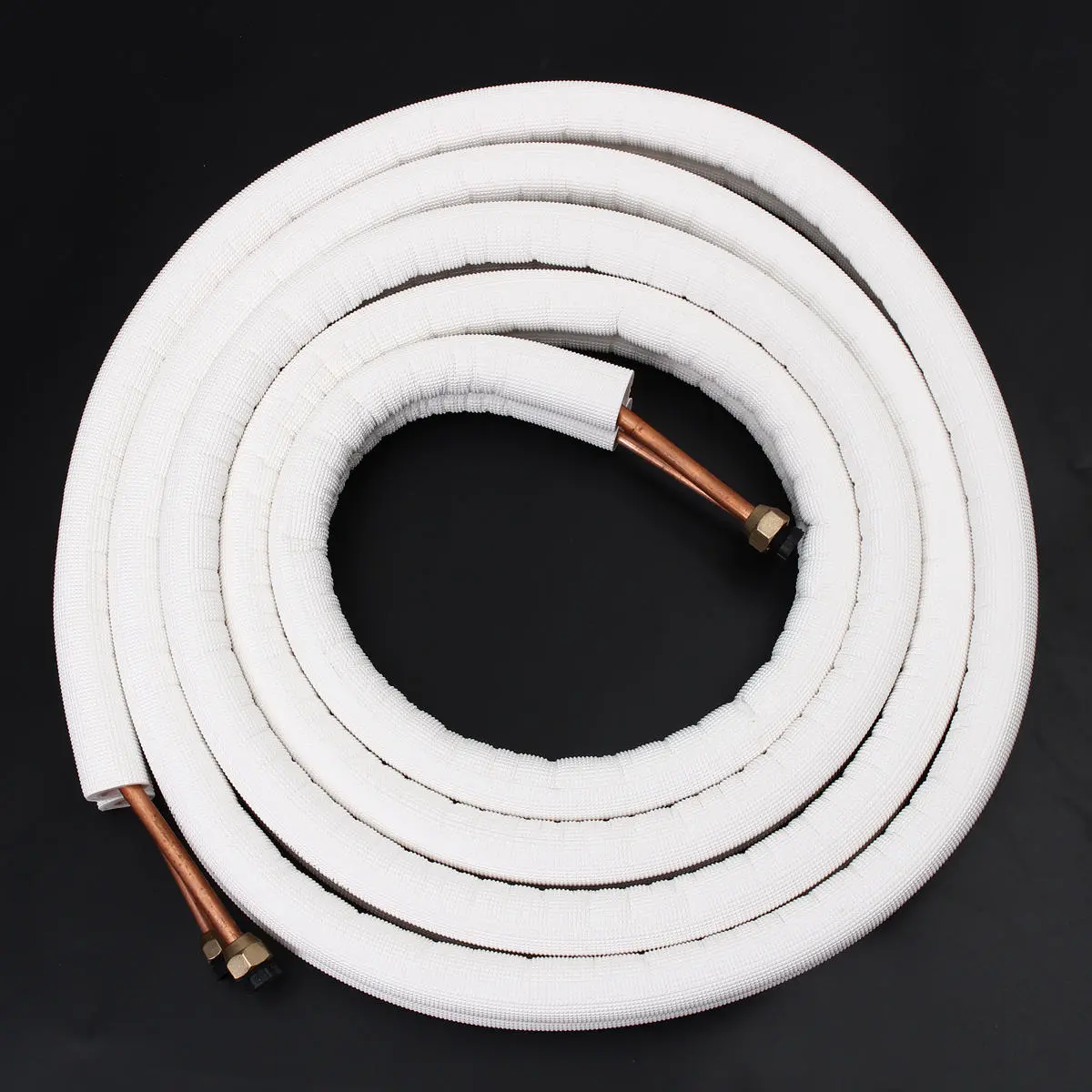 Insulated Copper Pipe Pair - 1/4 & 3/8 AC Coil Tube - 1/2/4m Lengths