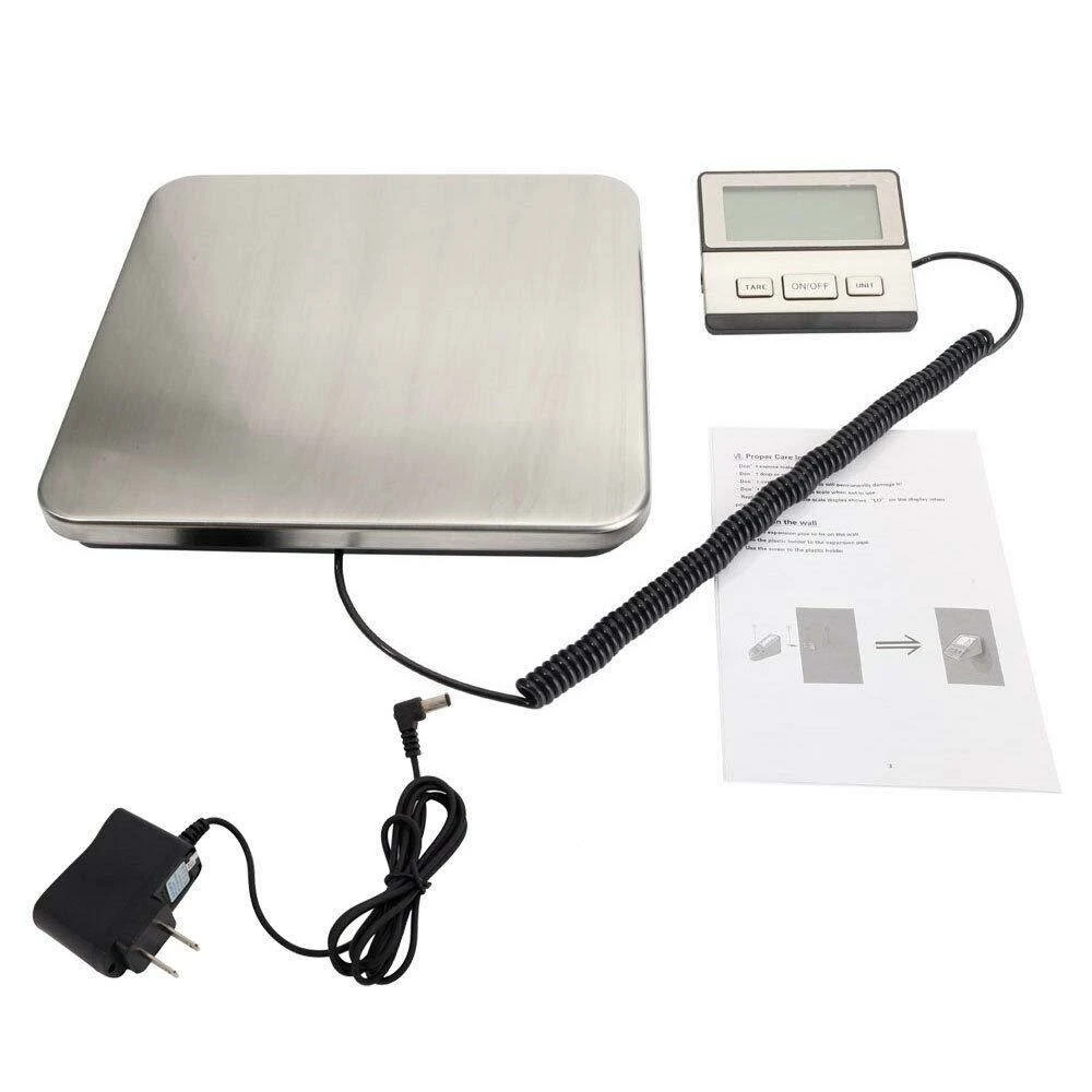 Digital Postal Scale - 150kg Capacity Platform Weighing Scale for Parcel Luggage Courier