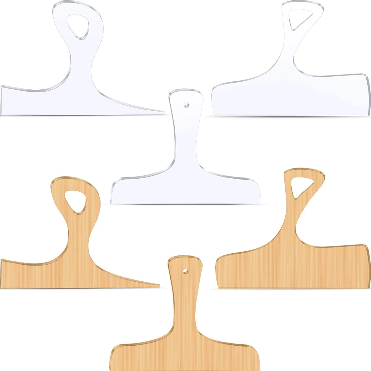 3PCS Acrylic Router Templates for Charcuterie Board Handles | Woodworking Essentials Tool
