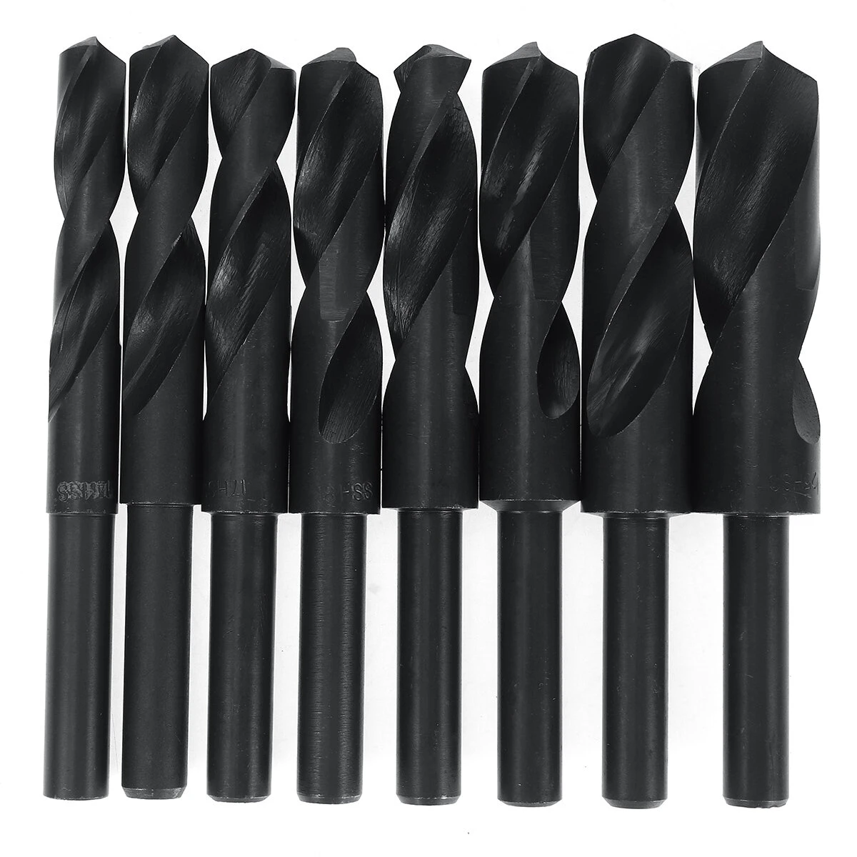 8pcs HSS 4241 Twist Drill Bit Set - 9/16 to 1 Inch for Wood Plastic Aluminum