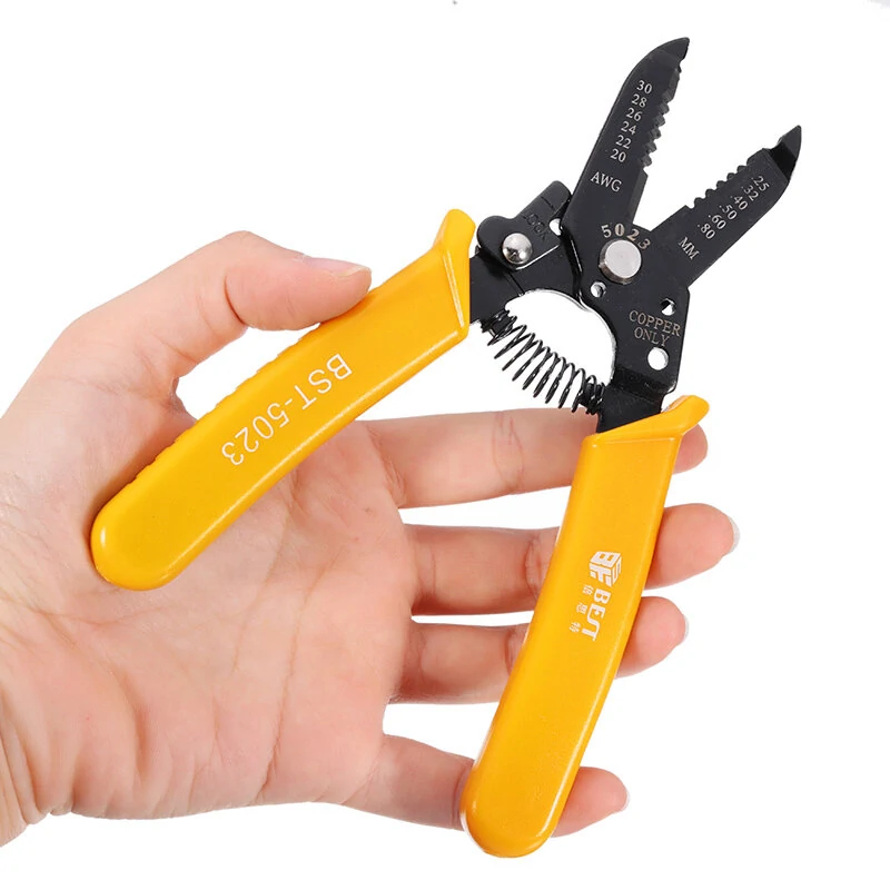 BEST-5023 Wire Stripper Plier | 20-30AWG 0.25-0.8mm | Hardened Steel