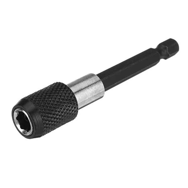 Drillpro 1/4 Inch Hex Magnetic Bit Holder | 75mm Quick Release Extension Bar
